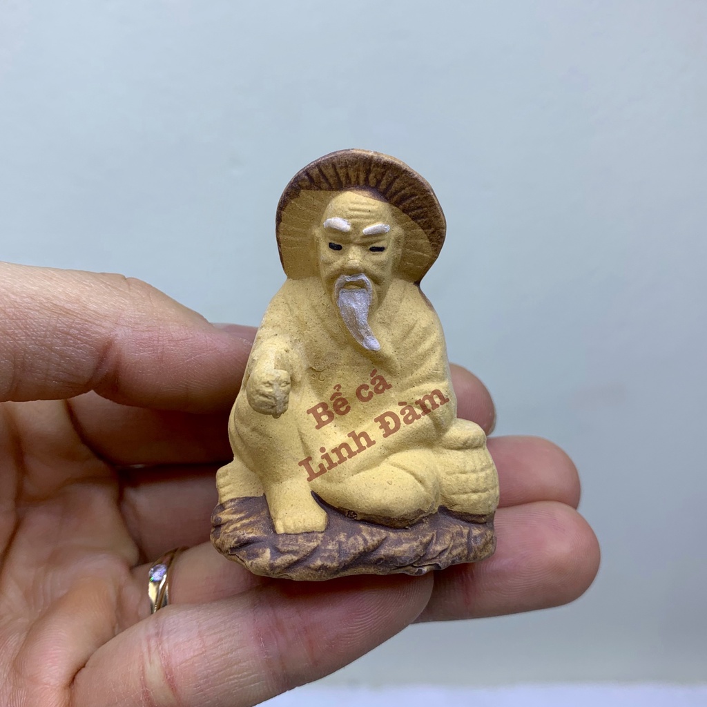 Tượng gốm mini trang trí bể cá, hòn non bộ , sân vườn, tiểu cảnh bể cá