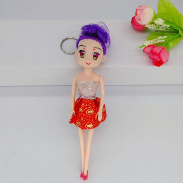 Phụ kiện trang trí bánh sinh nhật bánh kem - BÚP BÊ CHIBI VÁY NGẮN