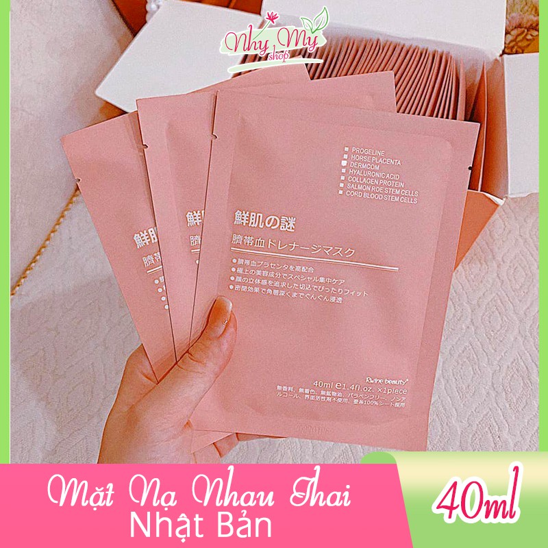 Mặt nạ nhau thai tế bào gốc Rwine Beauty Steam Cell Placenta Mask xuất xứ Nhật Bản