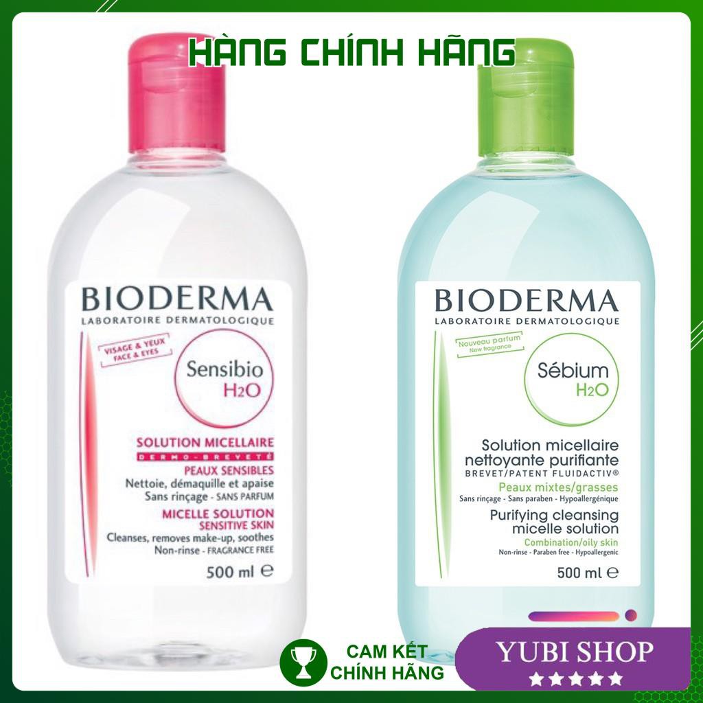 [HÀNG AUTH] TẨY TRANG BIODERMA 500ML - PHÁP - NƯỚC TẨY TRANG BIODERMA CREALINE, SENSIBIO H2O 500 ML