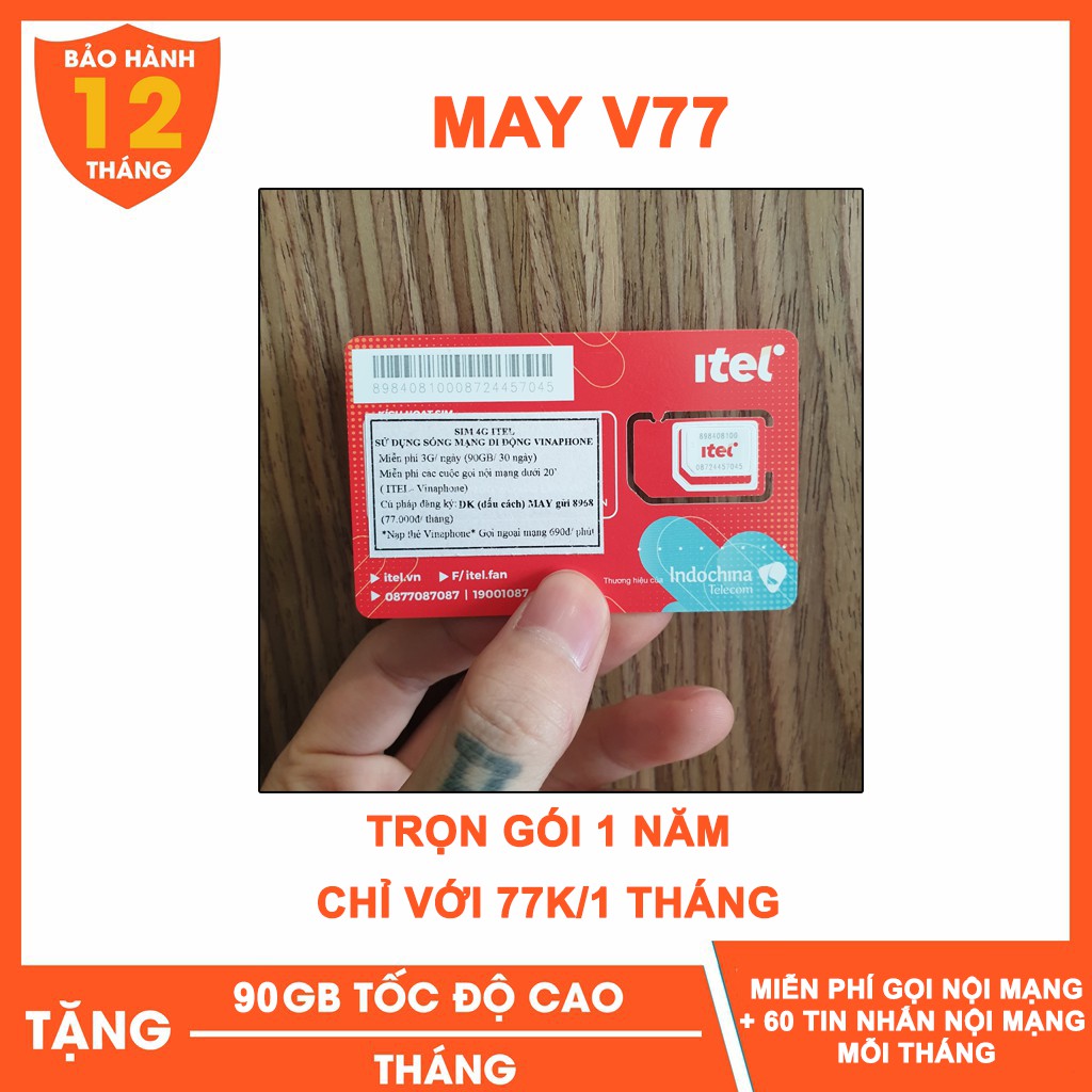 Sim 4g Phát Wifi Vinaphone V77 3gb/1 ngày Tốc Độ Cao Sóng Khỏe | BigBuy360 - bigbuy360.vn