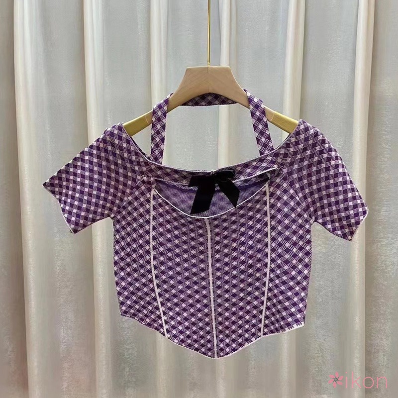 Áo Thun Ngắn Tay Thắt Nơ Phong Cách Hàn Quốc Dành Cho Nữ