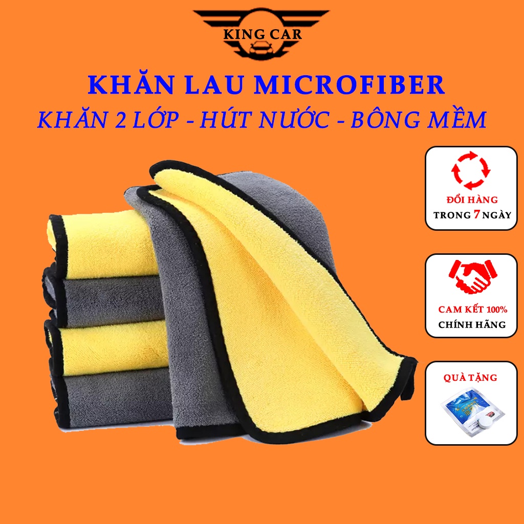 KHĂN LAU XE, RỬA XE Ô TÔ MICROFIBER MỀM MỊN THẤM HÚT NƯỚC TỐT CHUYÊN DỤNG ĐỦ MÀU.