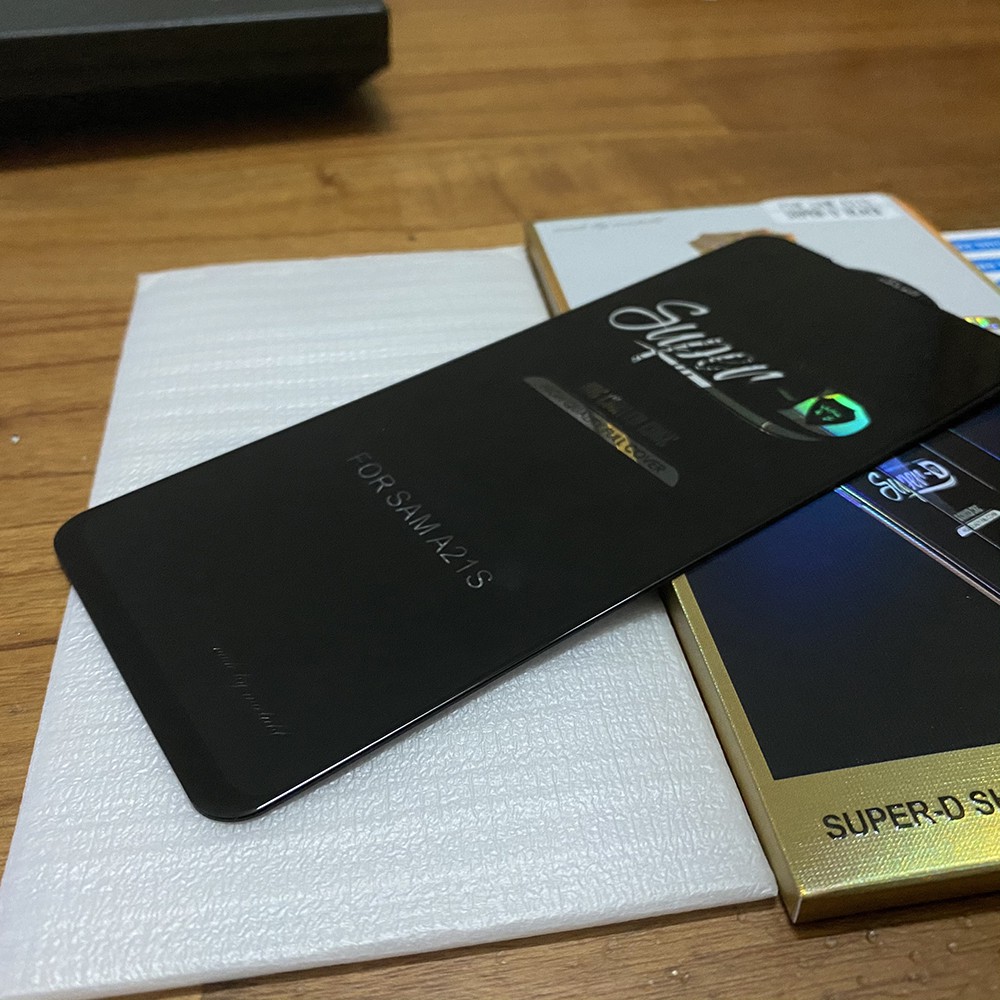 Miếng dán Kính cường lực Samsung A21S Super-D MIETUBL Full viền Đen Fullbox