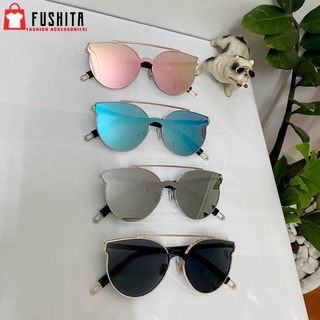 Kính râm thời trang unisex Kính mắt mèo tráng gương nam nữ cao cấp nhiều màu đẹp sành điệu