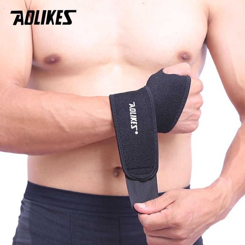 BĂNG CỔ TAY XỎ NGÓN AOLIKES CHÍNH HÃNG TẬP GYM A-7937, BĂNG CUỐN CỔ TAY BẢO VỆ KHỚP CỔ TAY