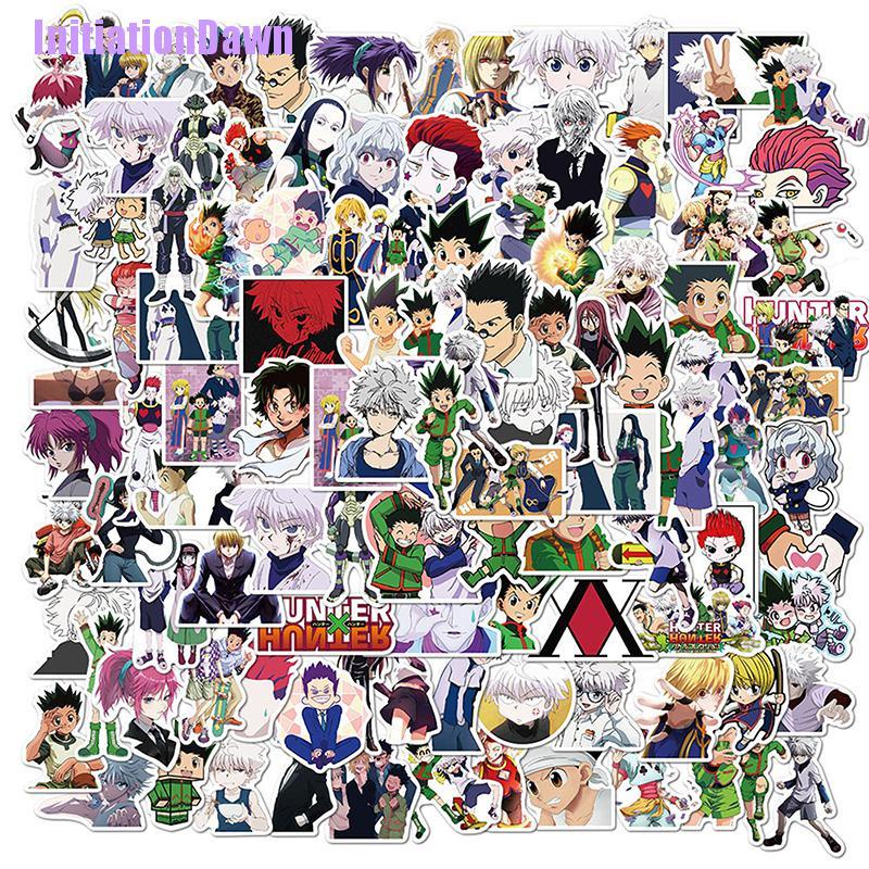 Set 100 Miếng Dán Trang Trí Laptop / Laptop Họa Tiết Anime X Hunter