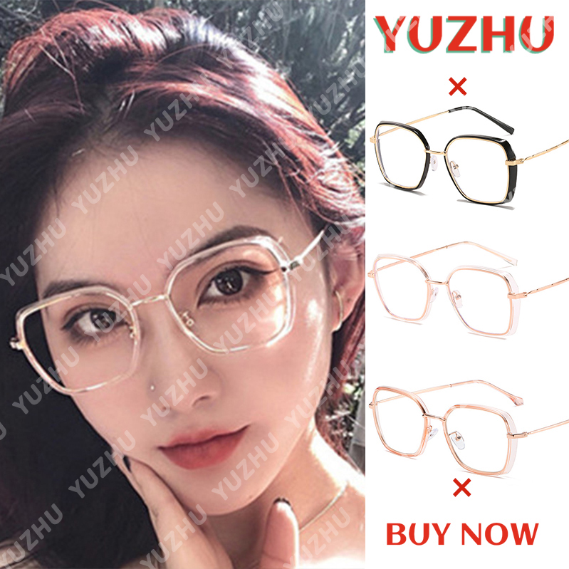 Mắt Kính Chống Bức Xạ Oversize Phong Cách Hàn Quốc Cho Nữ