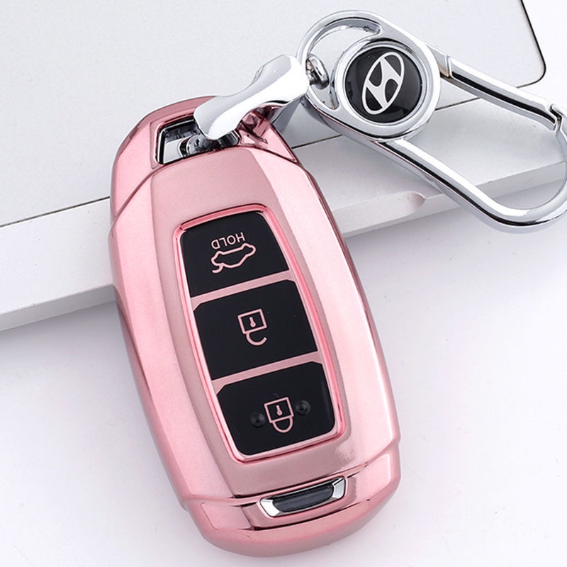 Vỏ bọc chìa khoá silicon mạ bạc hyundai accent/ kona/ santafe/ accent 2021/ santafe 2021/ accent