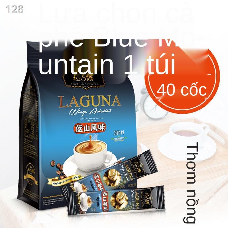 Cà phê Laguna Blue Mountain Coffee Bột cà phê hòa tan 3 trong 1 sảng khoái Bột cà phê Espresso nguyên chất không đường Đ