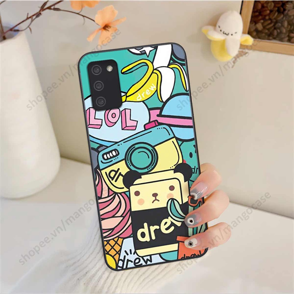 Ốp lưng điện thoại Samsung A02s / A03s drew, kaws, bape cao cấp, vỏ ốp rẻ đẹp