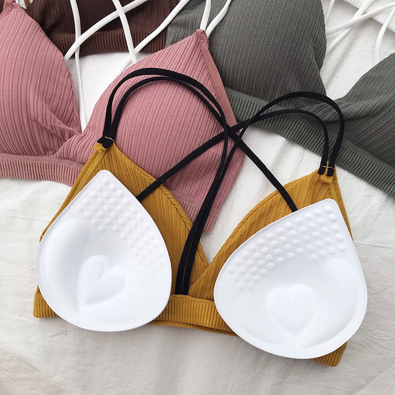 Áo Bra Cotton Dây Phối Màu Đệm Dày Gợi Cảm BR20