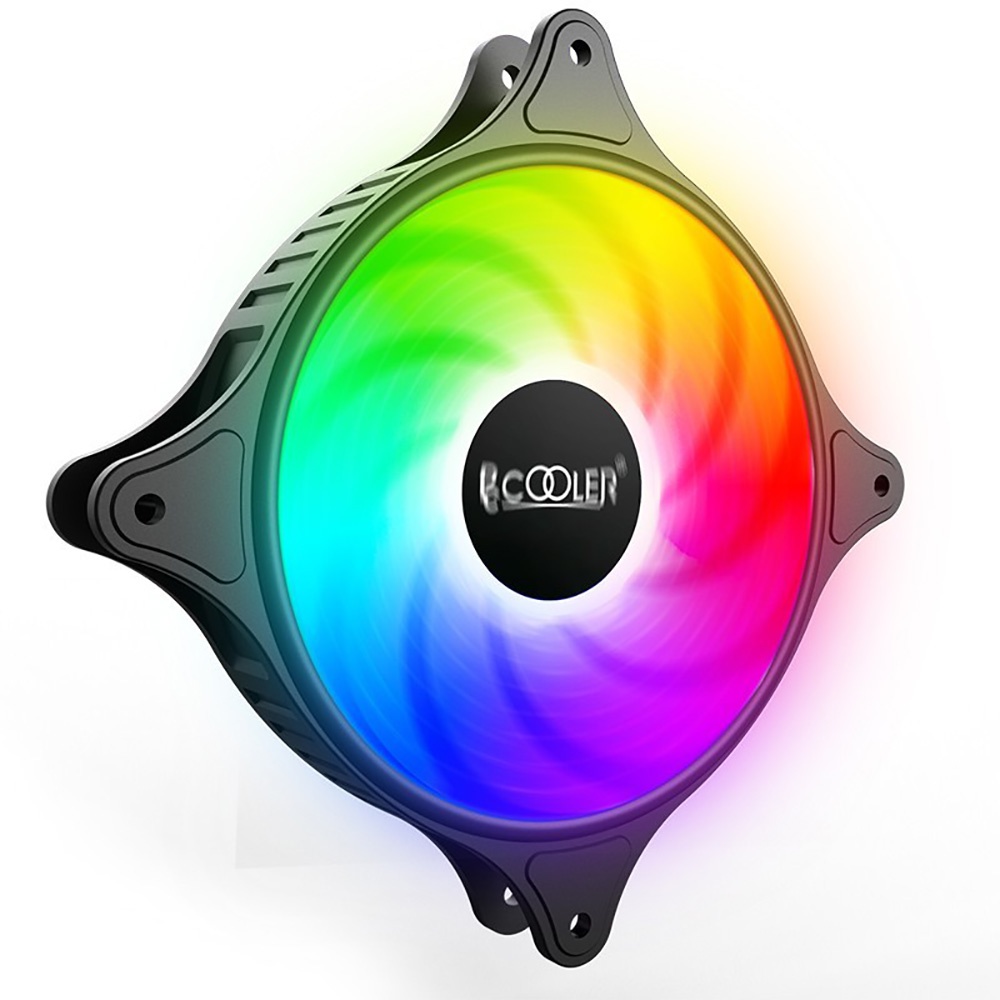 Quạt tản nhiệt PC Cooler S RGB Fan case 12cm Fan Led máy tính 3 Pin và chân Molex