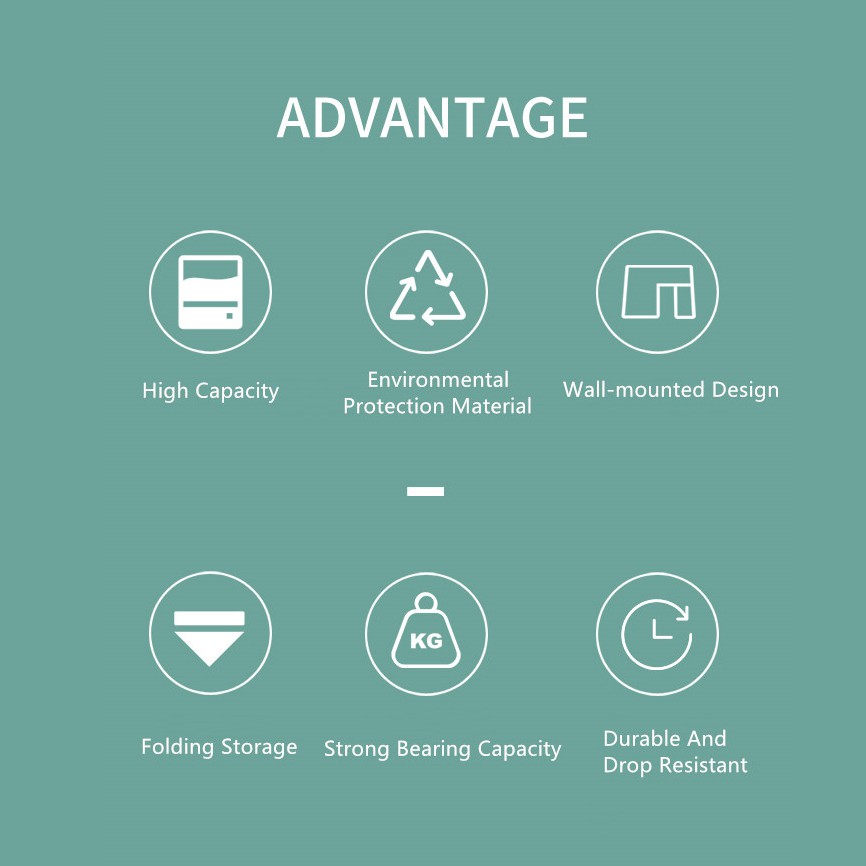 Xiaomi Youpin Jordan&amp;Judy Thùng Rác Treo Tường 8.8L Có Thể Gập Lại Tiện Dụng Cho Nhà Bếp