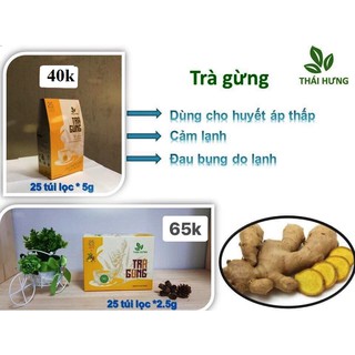 Trà gừng thái hưng 25 túi lọc 5g
