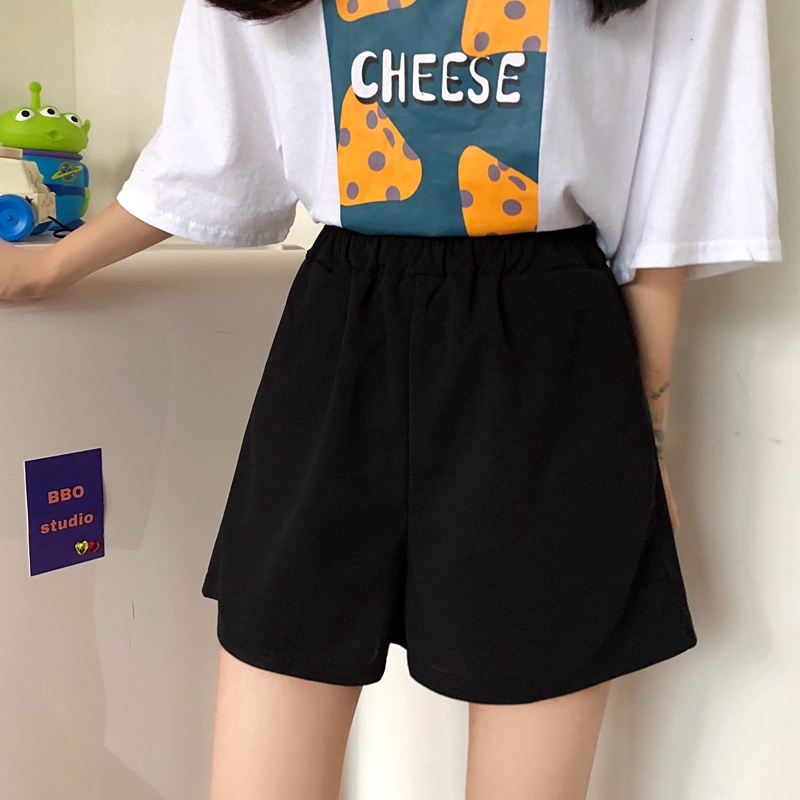 Quần Short Ống Rộng Lưng Cao Size Lớn S-4Xl Mùa Hè 2020