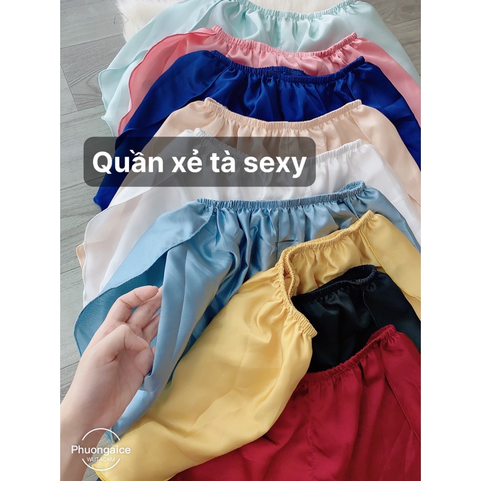 Đồ ngủ sexy nữ, Bộ yếm nữ phối ren mùa hè chất satin kèm video- Phuongaliceshop