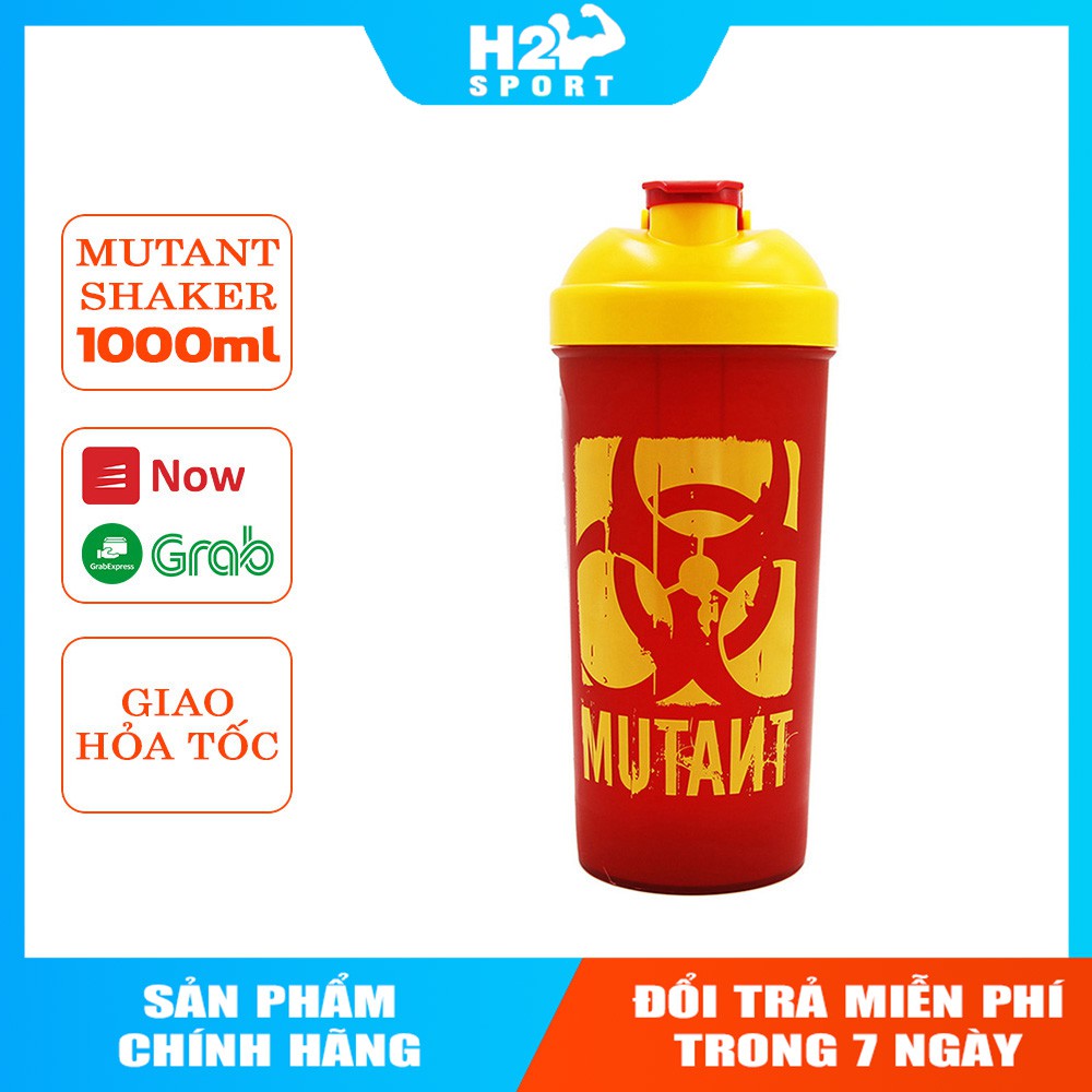 Bình lắc tập GYM ❤️FREE SHIP❤️ Bình nước thể thao Bình lắc Mutant 1000ml