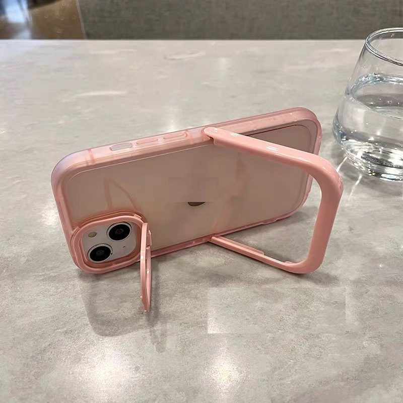 Ốp Điện Thoại Mềm Trong Suốt Có Giá Đỡ Cho Iphone 12 pro max 11 pro max xs max xr x 13proamx plus