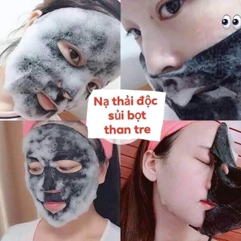 Mặt Nạ Xủi Bọt Thải Độc Than Tre JOMTAM Dưỡng Da Giảm Mụn - Ăn Vặt 492