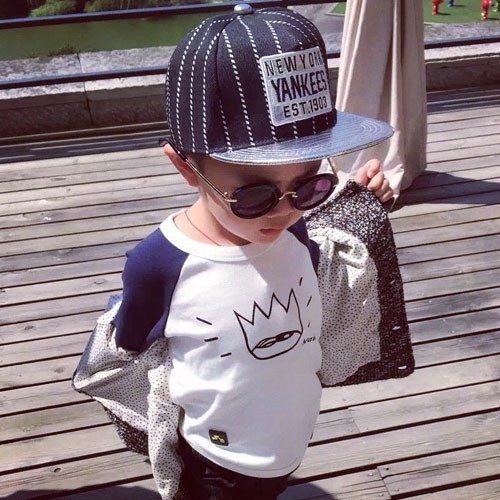 Mũ Lưỡi Trai Thêu Chữ Ny Cho Bé