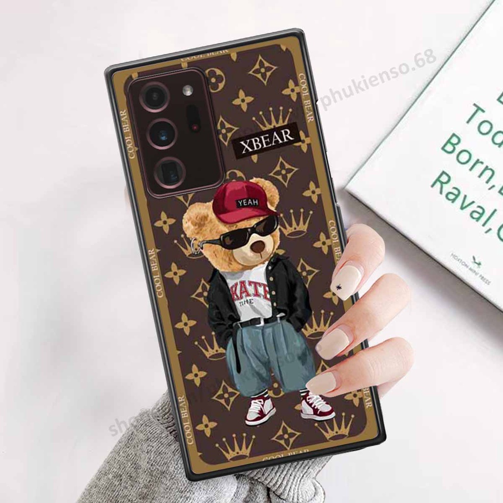 Ốp lưng điện thoại Samsung Note 20 Plus / Note 20 Ultra / Note 20+ in hình gấu bear, kaws, doremon thời trang, cao cấp