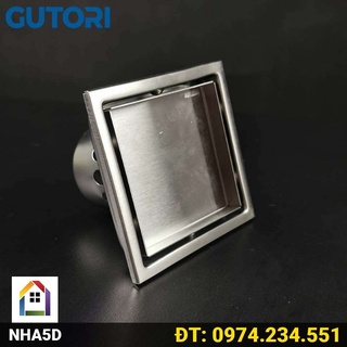 Phễu thoát sàn cắt gạch 11x11cm gutori ds1193c - thoát sàn inox su304