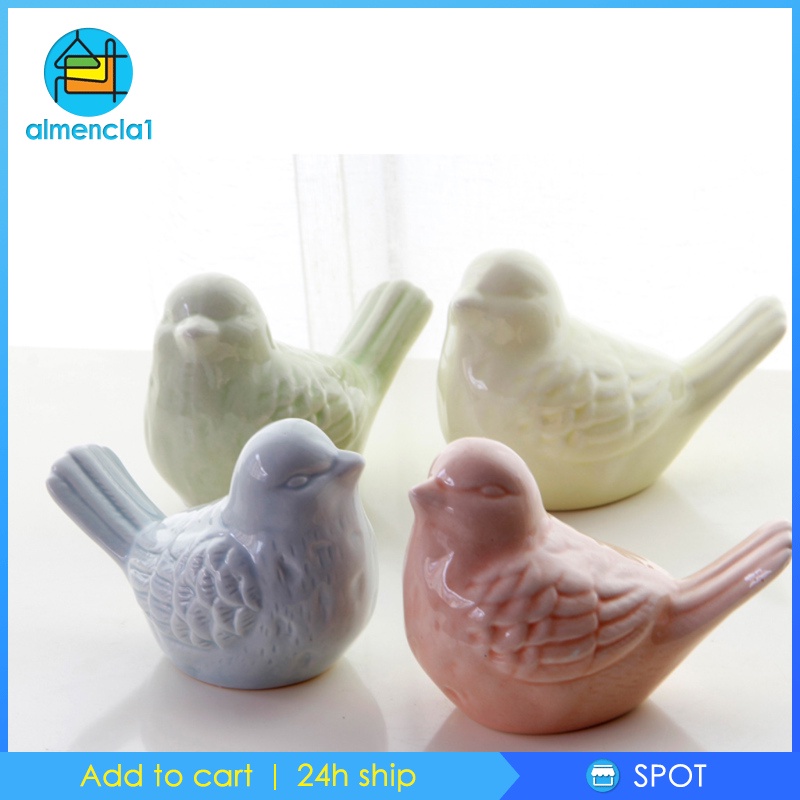 [ALMENCLA1]European Pastoral Ceramic Ornaments Color Bird Magpie Crafts Home Accessory