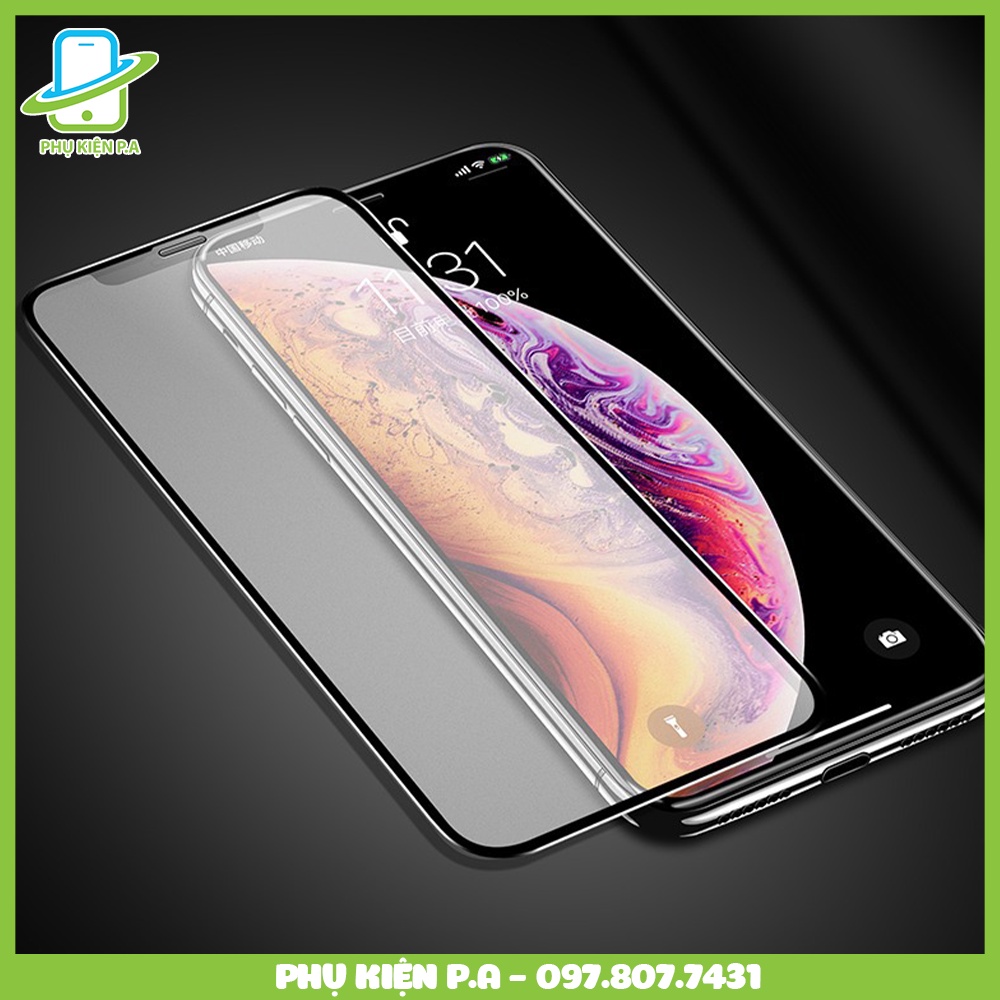 Kính cường lực nhám cho iPhone chống bám vân tay | iPhone 15 Pro Max/14 Plus/13 Mini/12/11/X/XR/XS Max/8/7/6