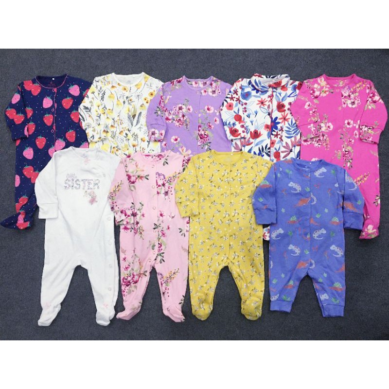 Sleepsuit bộ body dài tay hãng Next xuất xịn cho bé gái