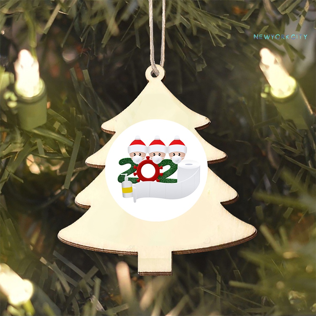 Phụ Kiện Treo Trang Trí Cây Thông Giáng Sinh Bằng Gỗ DIY