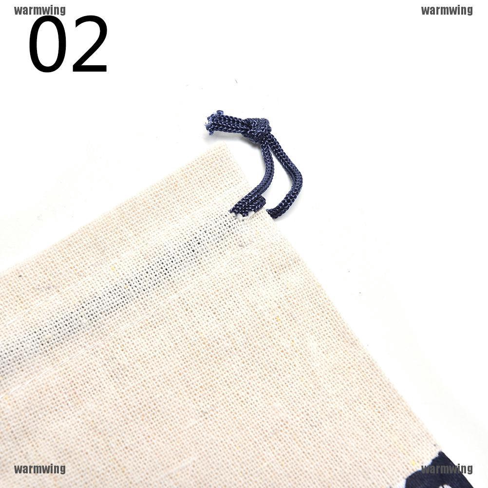 2PCS Handmade Cotton Jewellery Gift Bag Pouch Cloth Bag
