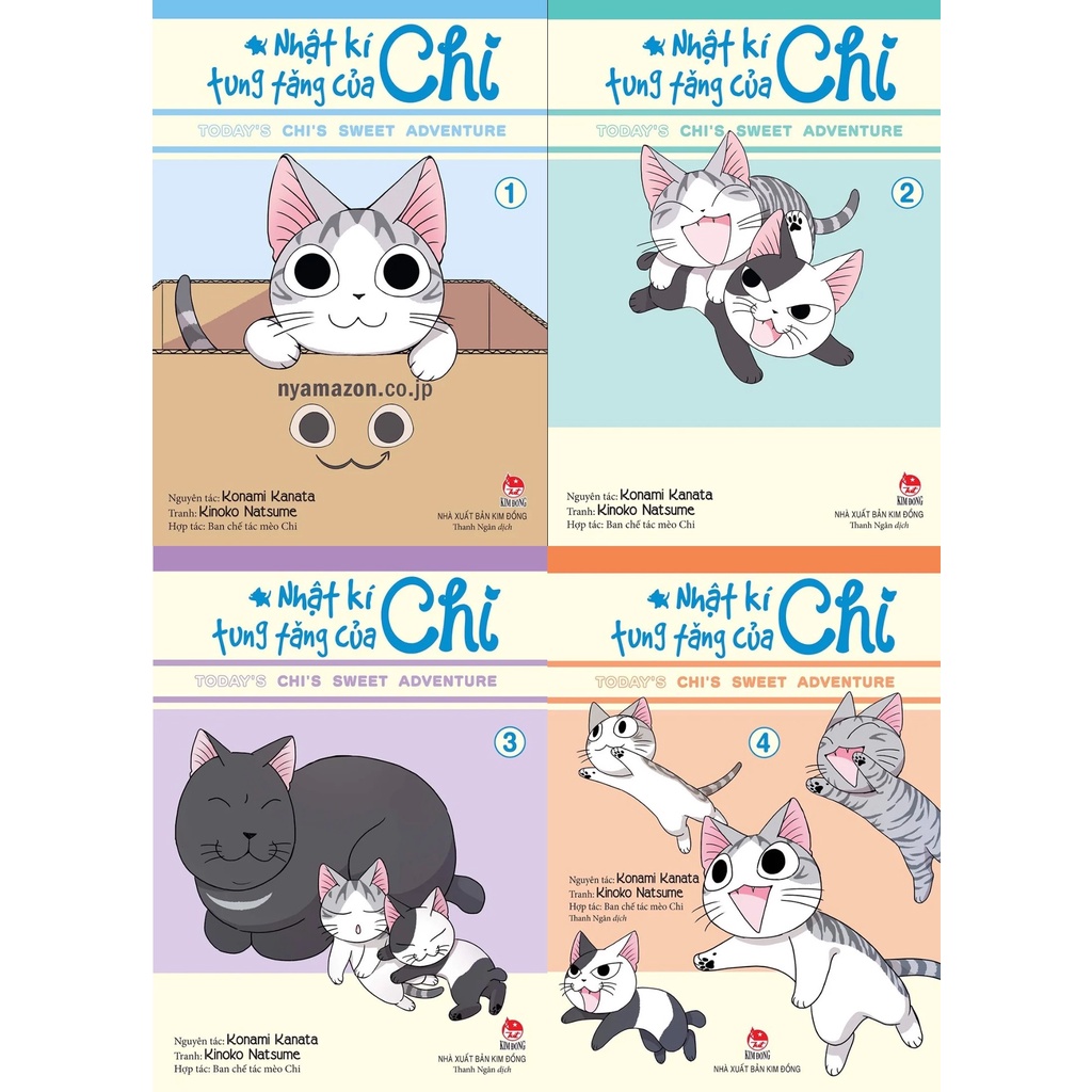 Sách - Combo trọn bộ Nhật ký tung tăng của Chi - Tập 1 - 4