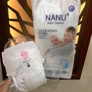 Combo 2 bịch bỉm nanu baby m/100,l/100,xl/100