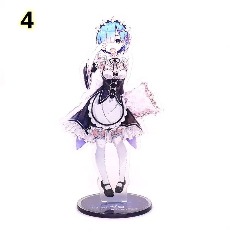 Re Zero Starting Life In Another World Ram Rem Stand Figure Model Toy