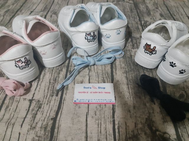 [Mã FAGREEN245 giảm 10% tối đa 30k đơn từ 99k] Giày thể thao mèo dễ thương( Tặng kèm dây dày cùng màu) | BigBuy360 - bigbuy360.vn