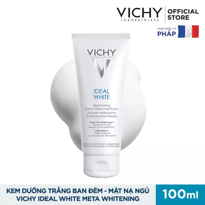 Vichy Sữa Rửa Mặt Dưỡng Trắng Da Ideal White 100ml