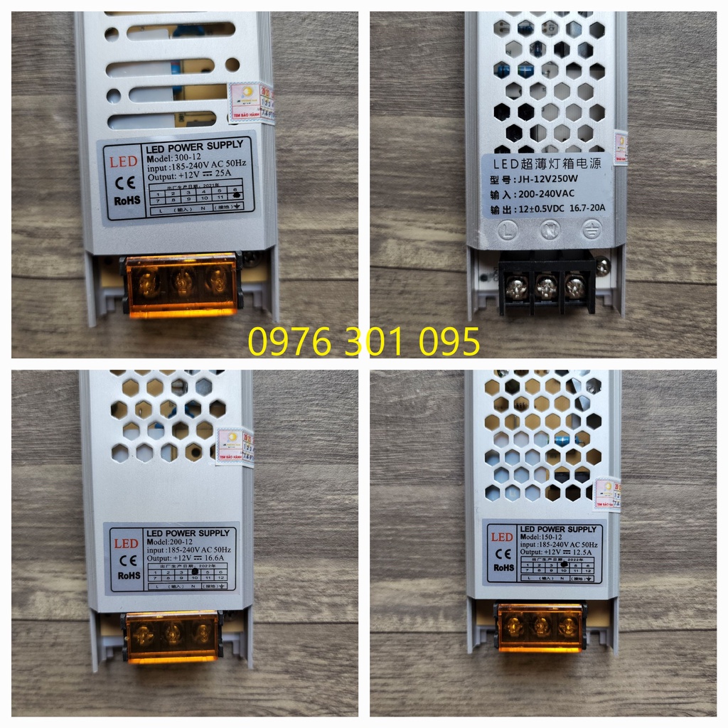 Nguồn 12v Dẹp Dài Siêu Mỏng, Nguồn Tổ Ong 12v, Nguồn Led Đũa 12v