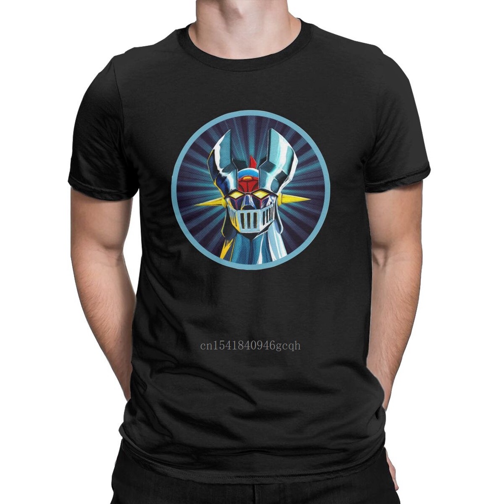 Áo Thun Nam Tay Ngắn Cổ Tròn In Hình Rô Bốt Mazinger Z Cá Tính