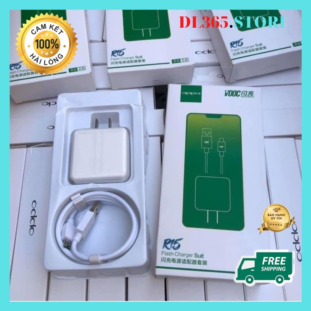 BỘ SẠC VOOC OPPO 🔥Freeship Extra🔥 Bộ Sạc Nhanh OPPO R15 - 5V 4A - Cam kết loại xịn - SẠC OPPO F9, F1