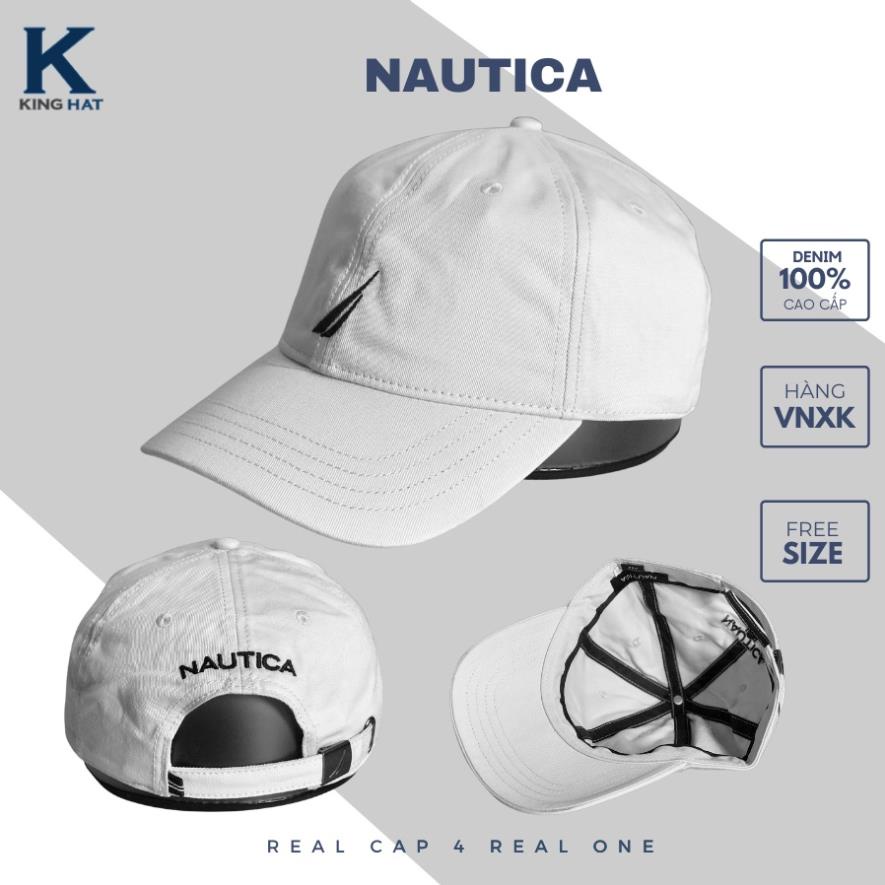 Nón lưỡi trai logo thêu Nautica, 100% vải kaki mềm mại, đa dạng màu sắc, phù hợp cho nam và nữ
