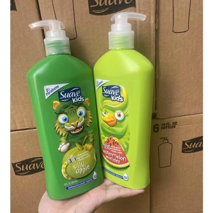 Sữa Tắm Gội SUAVE KID 532ML #MỸ
