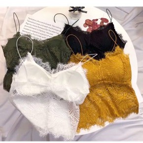 áo bra ren hoa 2 dây dáng dài đẹp  big size sexy KIMCHIBIKINI lót nữ không gọng nâng ngực hở lưng bản to AL003 | BigBuy360 - bigbuy360.vn