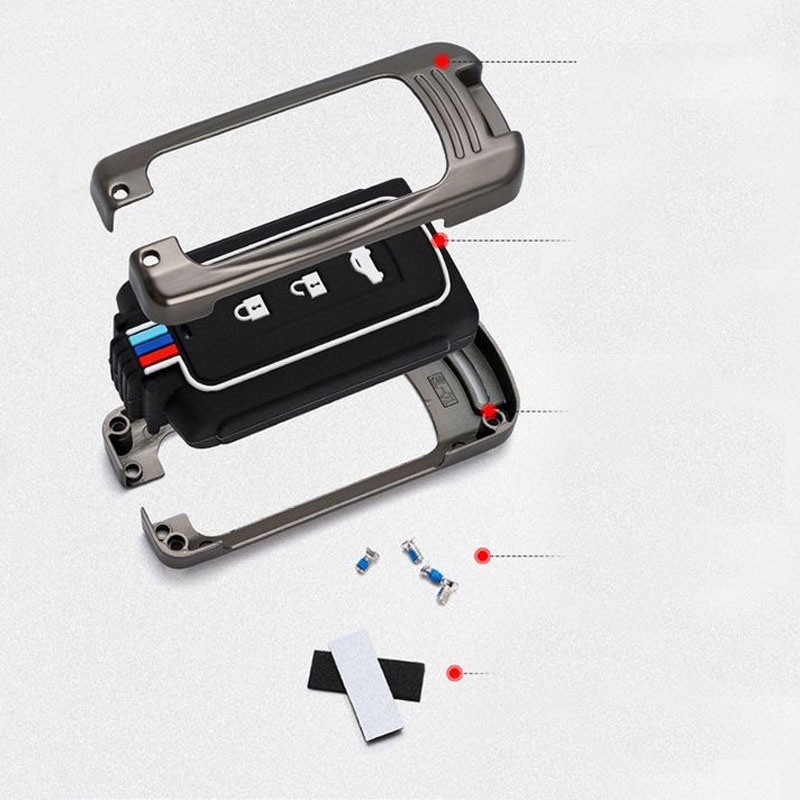 MITSUBISHI Vỏ Bọc Chìa Khóa Bằng Kim Loại Chống Trầy Cho Triton Lancer xpander ASX Mirage Attrage Outlander Pajero