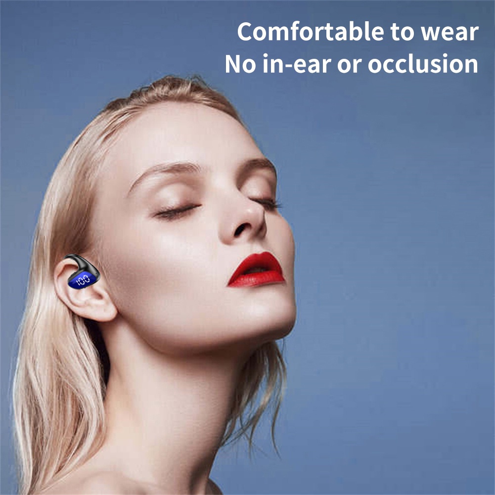 Tai Nghe Bluetooth Không Dây M-k8 Tai Nghe Dẫn Truyền Xương Kẹp Tai Tai Nghe Dẫn Khí Âm Thanh Nổi Hifi Thật Chống Nước Thể Thao Với Microphon Pk K69 C330 G9s