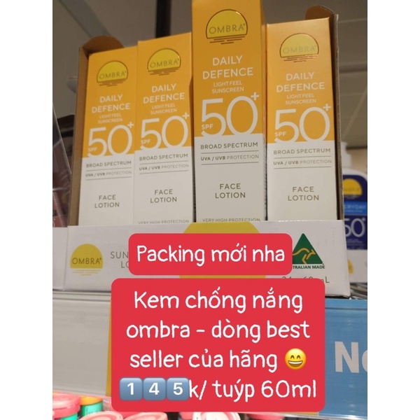 Kem chống nắng ombra defence