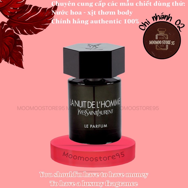 Nước hoa dùng thử YSL La Nuit De L’Homme Le Parfum ᵐᵒᵒˢᵗᵒʳᵉ⁶⁹⁶⁹🌿 | Thế Giới Skin Care