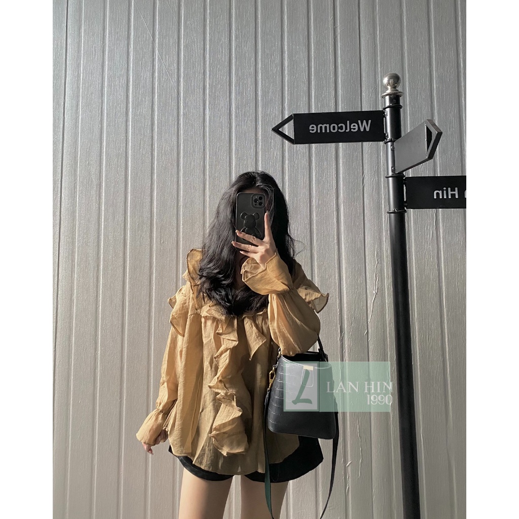 [Ảnh Thật] Áo Đũi Tơ Bèo Bo Chun Tay Tiểu Thư 6 Màu [LanHin90]
