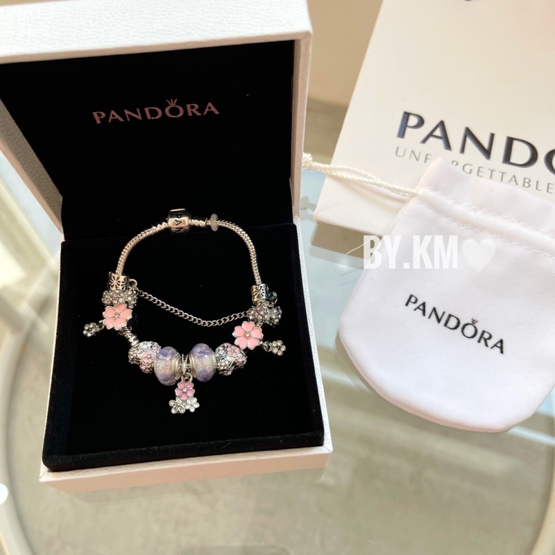 Vòng tay pandora, mai phương bùi, full charm pha lê nhiều màu , Phụ kiện lắc tay Hari korea accessoriea