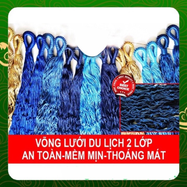 Võng lưới treo du lịch 2 lớp